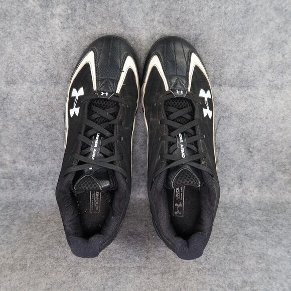 Under Armour Shoes Mens 8.5 Cleats Baseball Sport Black Molded Leadoff III Adult - Picture 6 of 13
